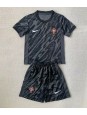 Portugalsko Brankářské Venkovní dres pro děti ME 2024 Krátký Rukáv (+ trenýrky)